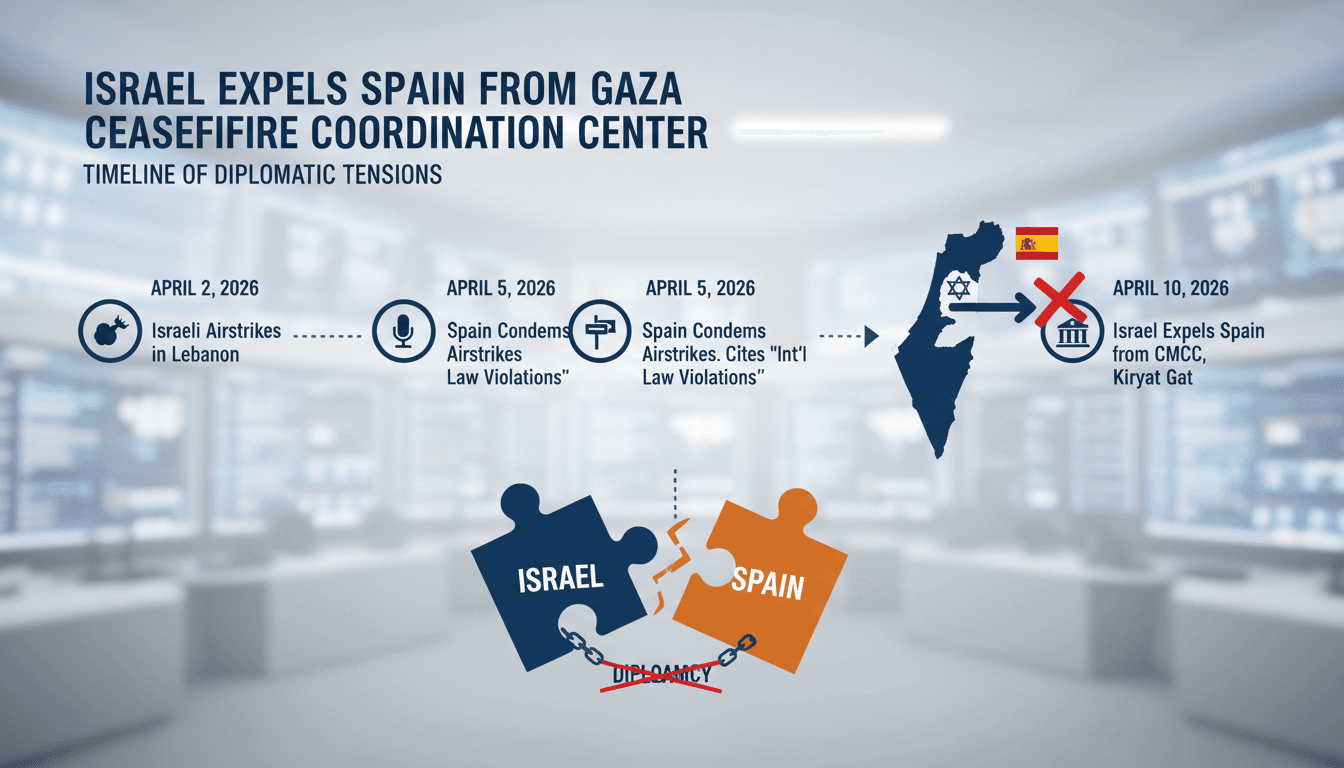 Israel Expels Spain from Gaza Ceasefire Coordination Center Amid Diplomatic Tensions