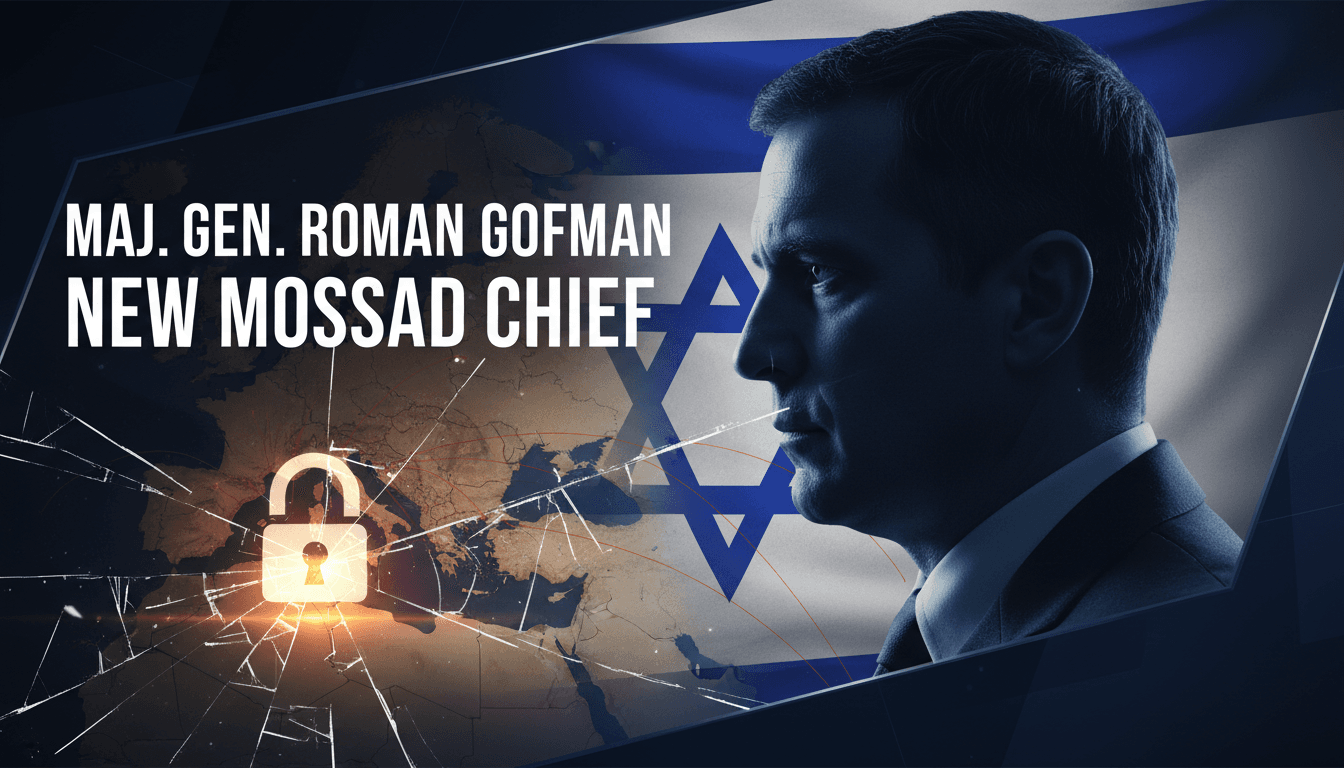 Maj. Gen. Roman Gofman appointed as new Mossad chief amid integrity concerns