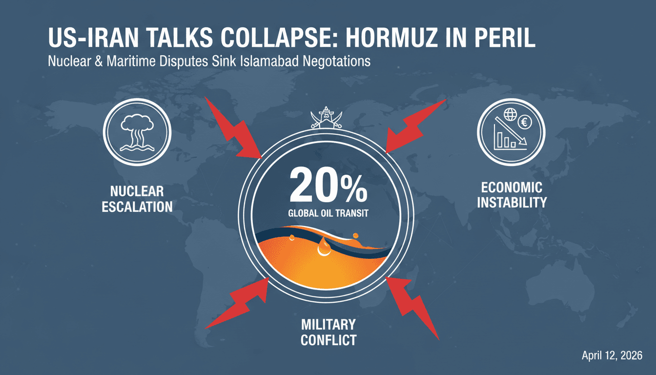US-Iran negotiations in Islamabad collapse amid nuclear and maritime disputes