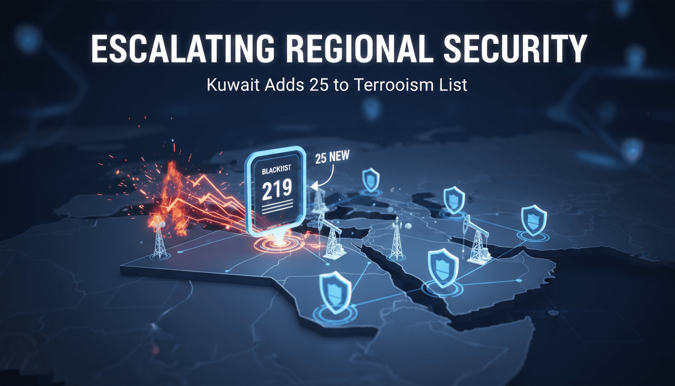 Kuwait Adds 25 Individuals to National Terrorism List Amid Regional Security Concerns