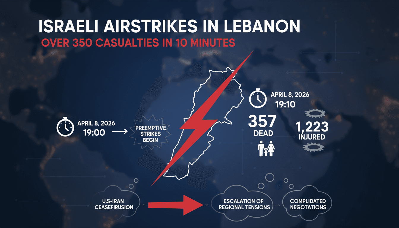 Israeli Airstrikes in Lebanon Result in Over 350 Casualties