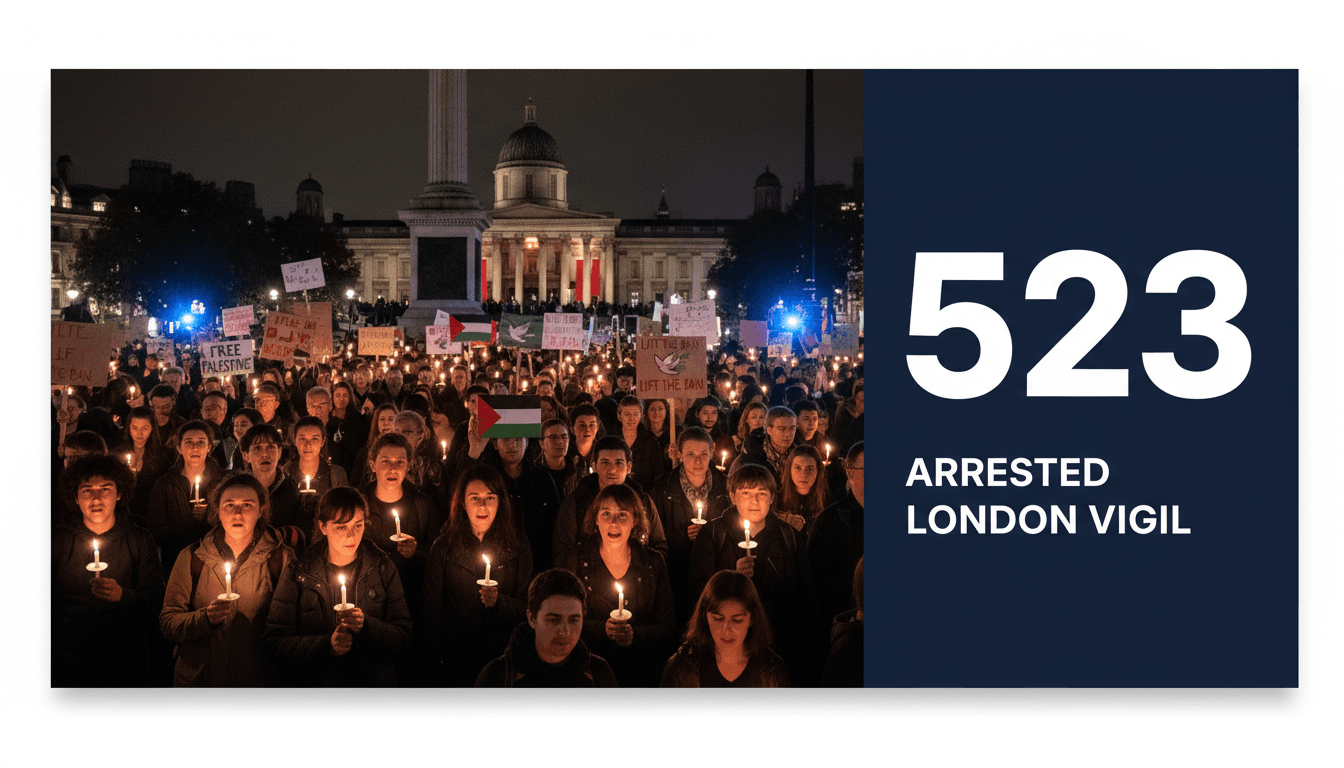 523 Arrested in London Vigil Against UK Ban on Palestine Action