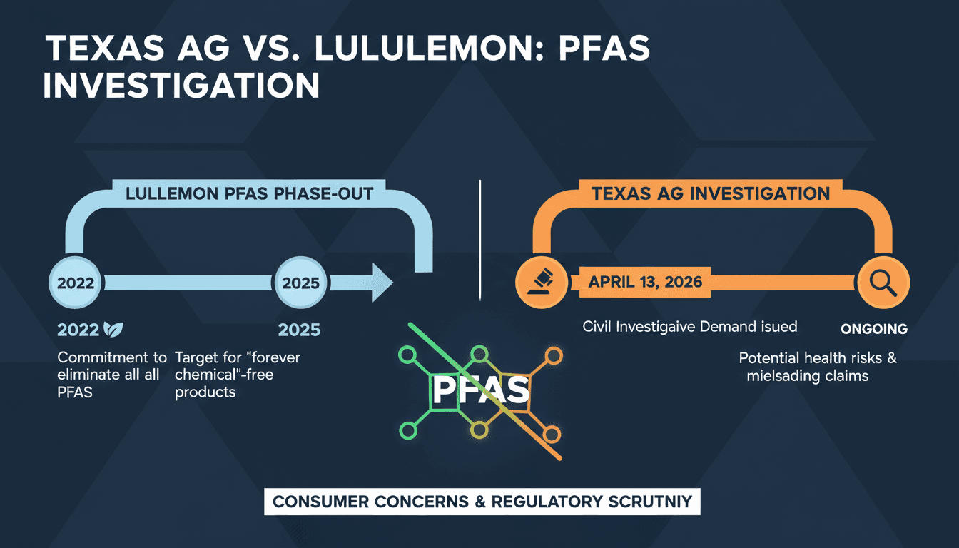 Texas AG Ken Paxton Investigates Lululemon for PFAS Chemicals in Apparel