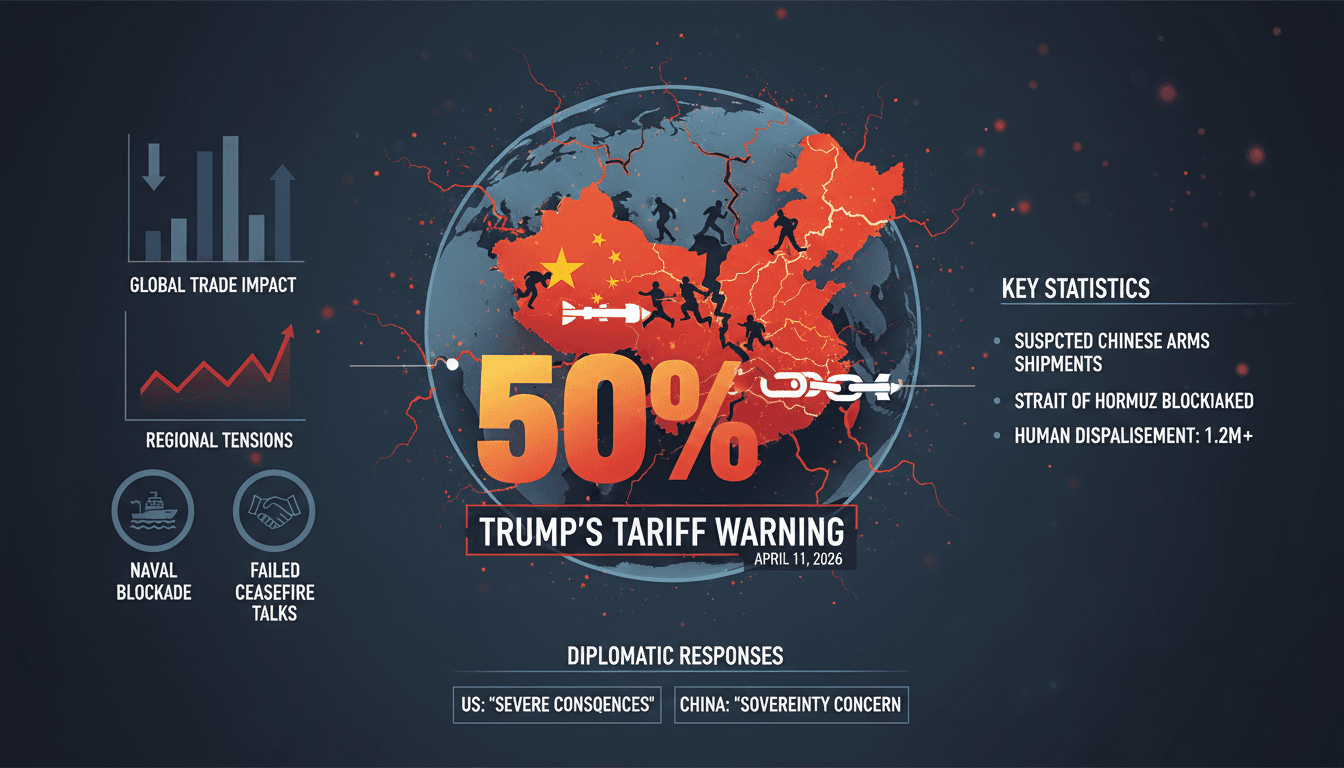 Trump Issues Warning to China Over Arms Supplies to Iran Amid Ongoing Conflict