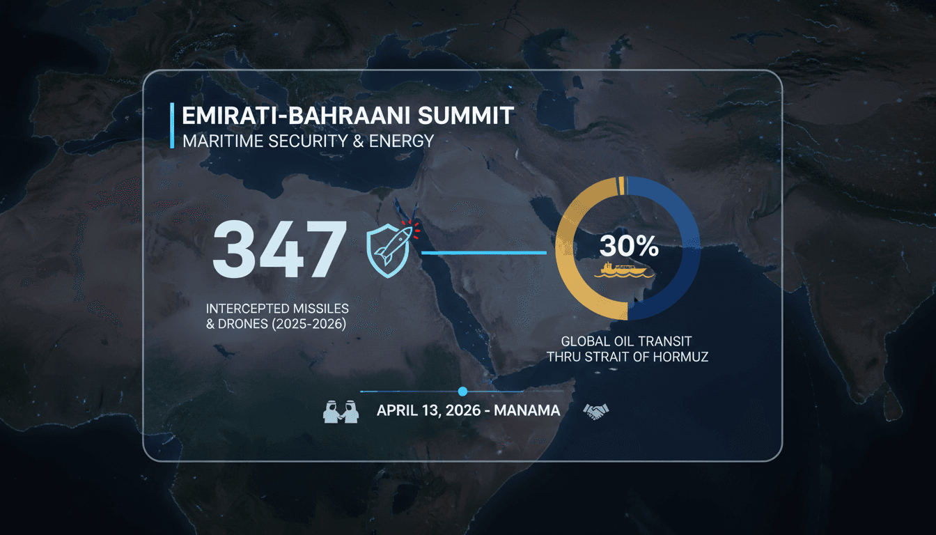 Emirati-Bahraini Summit Focuses on Maritime Security and Energy Amid Regional Tensions