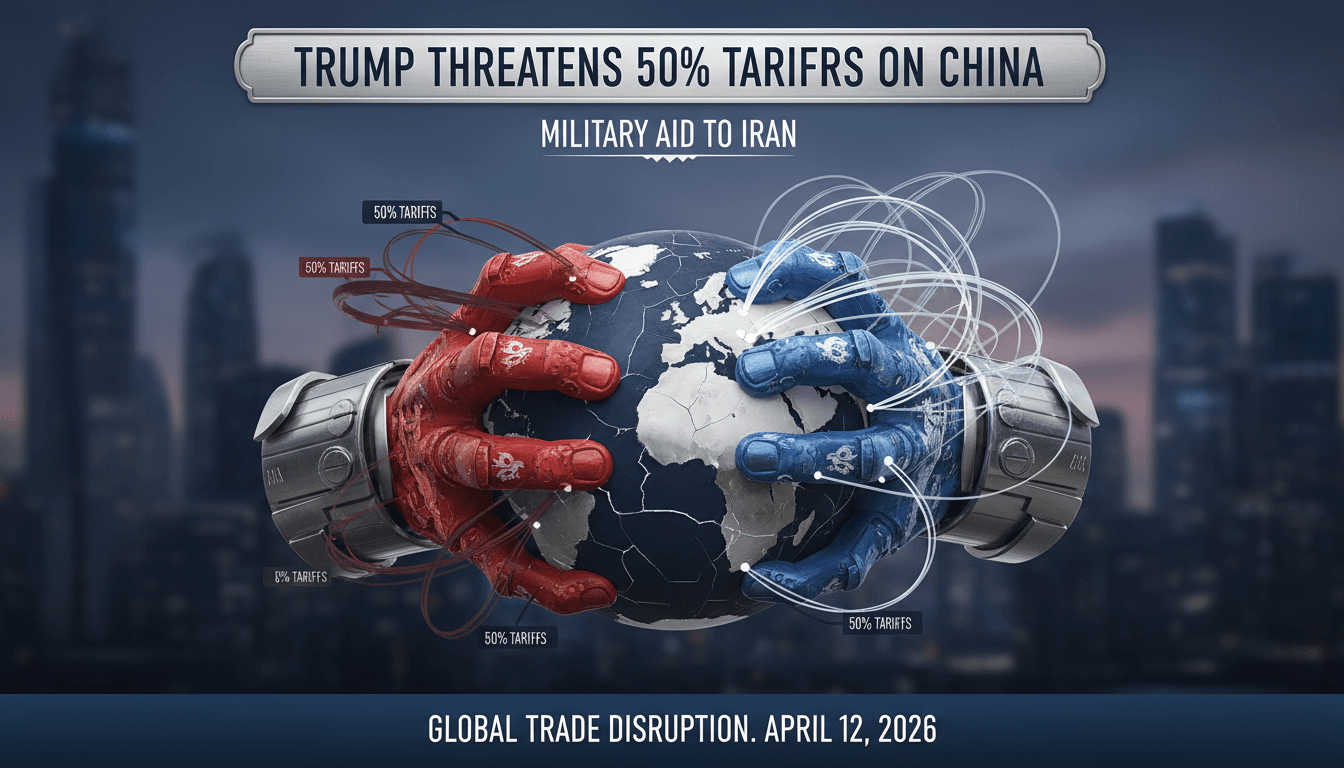 Trump Threatens 50% Tariffs on China Over Military Aid to Iran