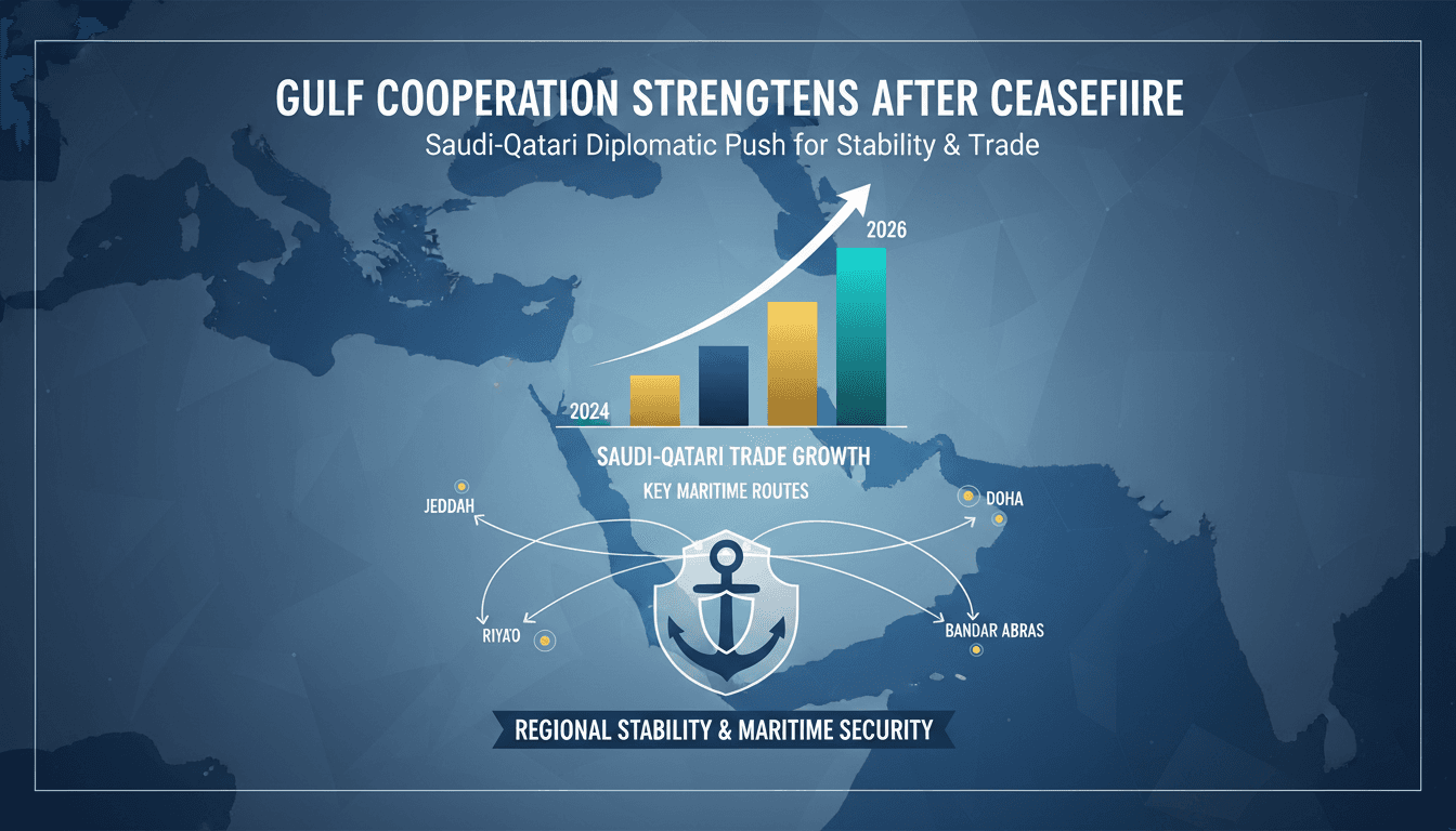 Saudi and Qatari Foreign Ministers Discuss Regional Stability Following US-Iran Ceasefire