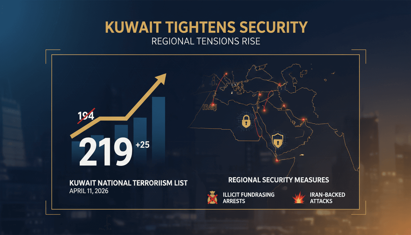 Kuwait Adds 25 Individuals to National Terrorism List Amid Regional Security Concerns