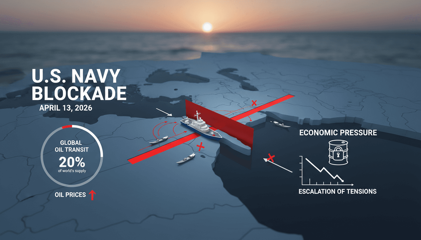 United States Navy Implements Blockade on Iranian Ports in Strait of Hormuz