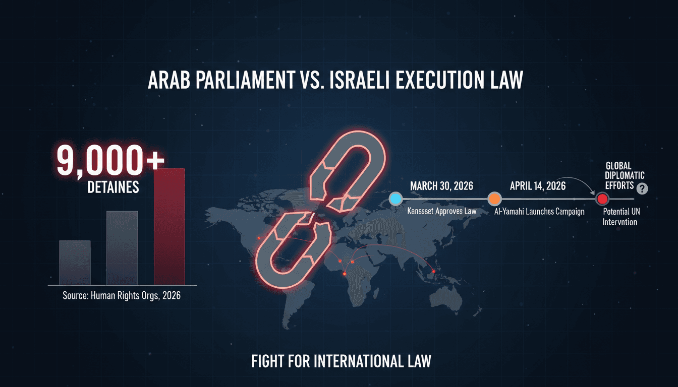 Arab Parliament Speaker Mohammed Al-Yamahi Initiates Global Campaign Against Israeli Execution Law