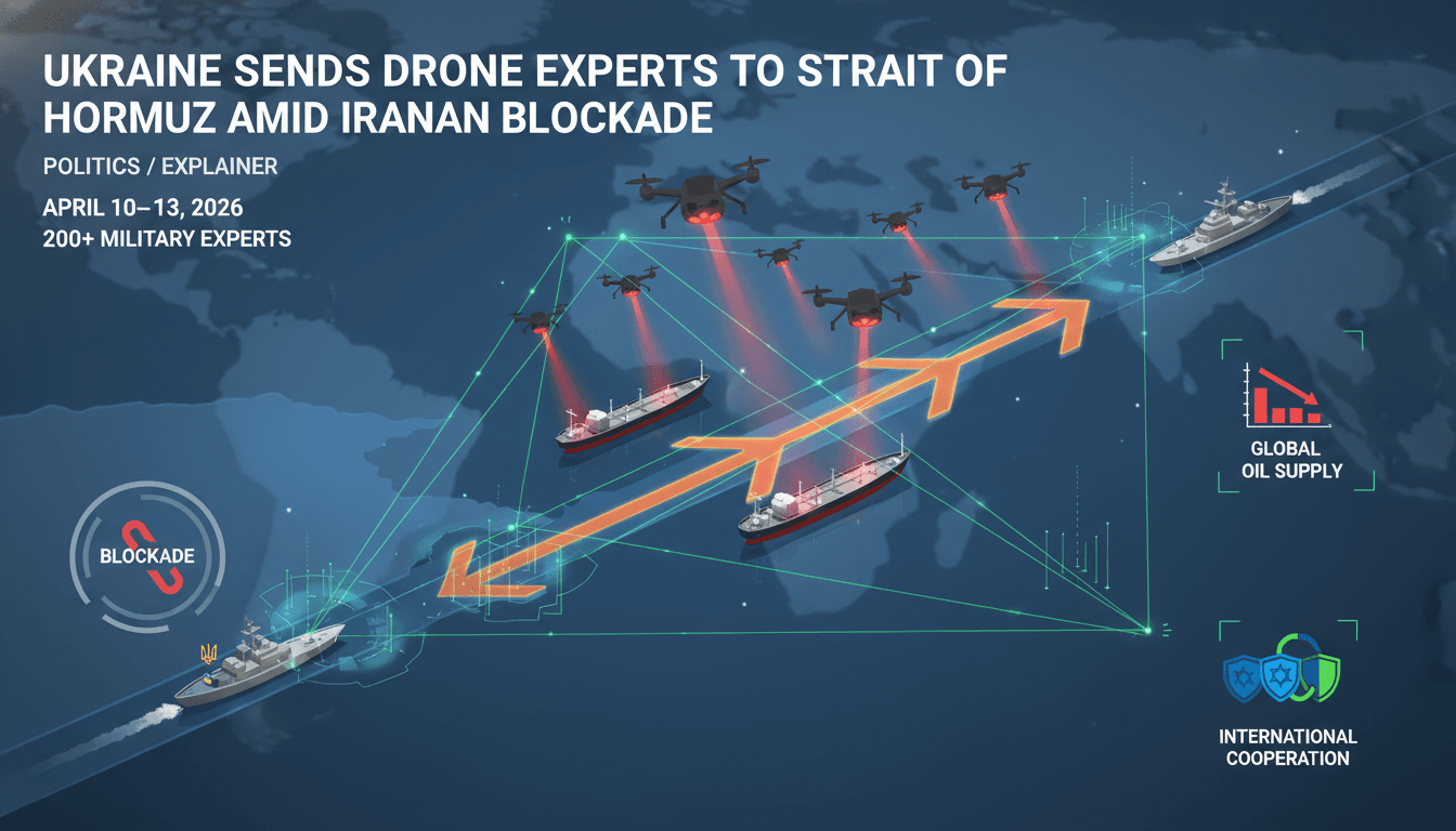 Ukraine Sends Drone Experts to Strait of Hormuz Amid Iranian Blockade