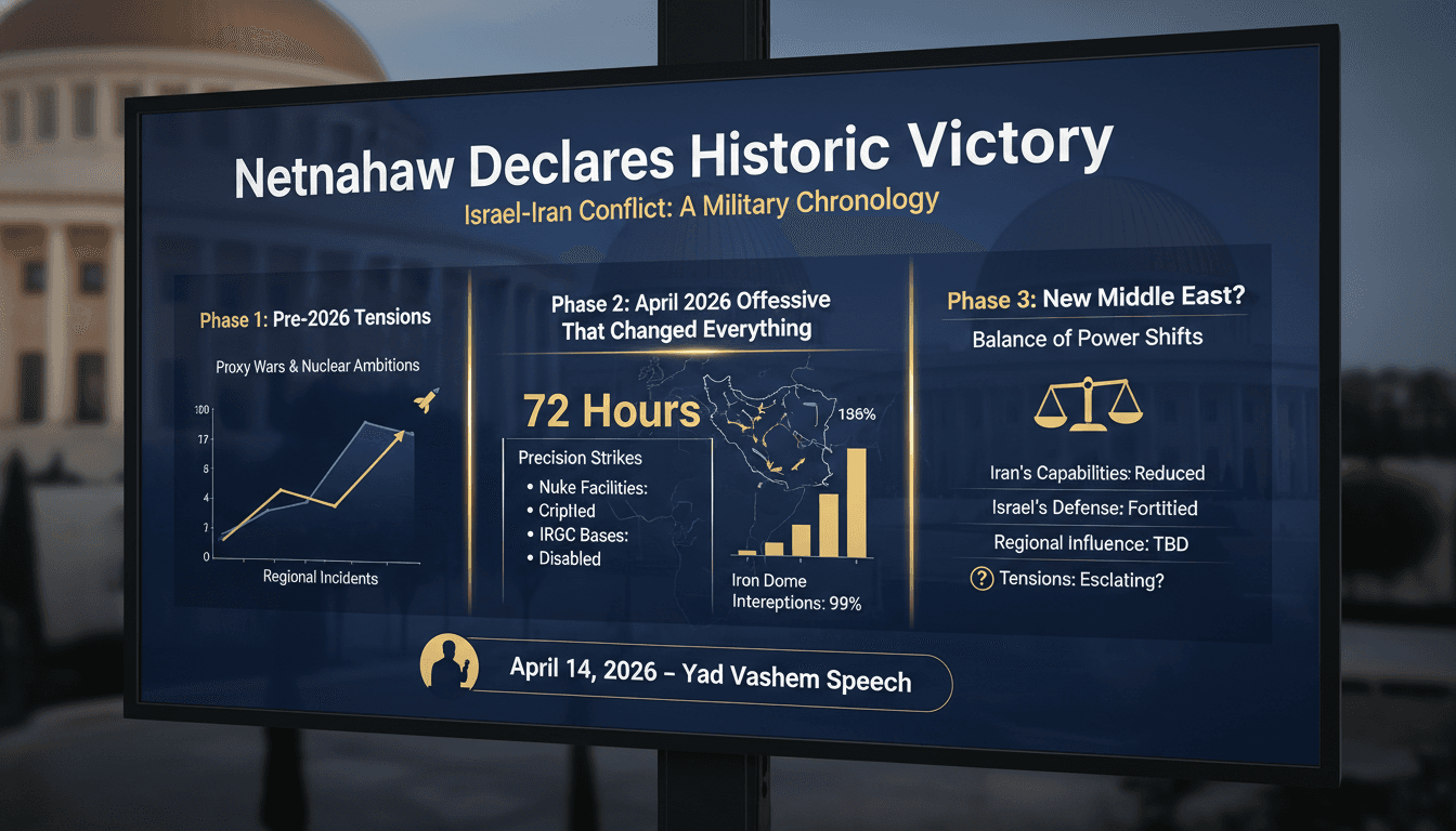Netanyahu Declares Israel's Historic Military Success Against Iran During Holocaust Remembrance Speech