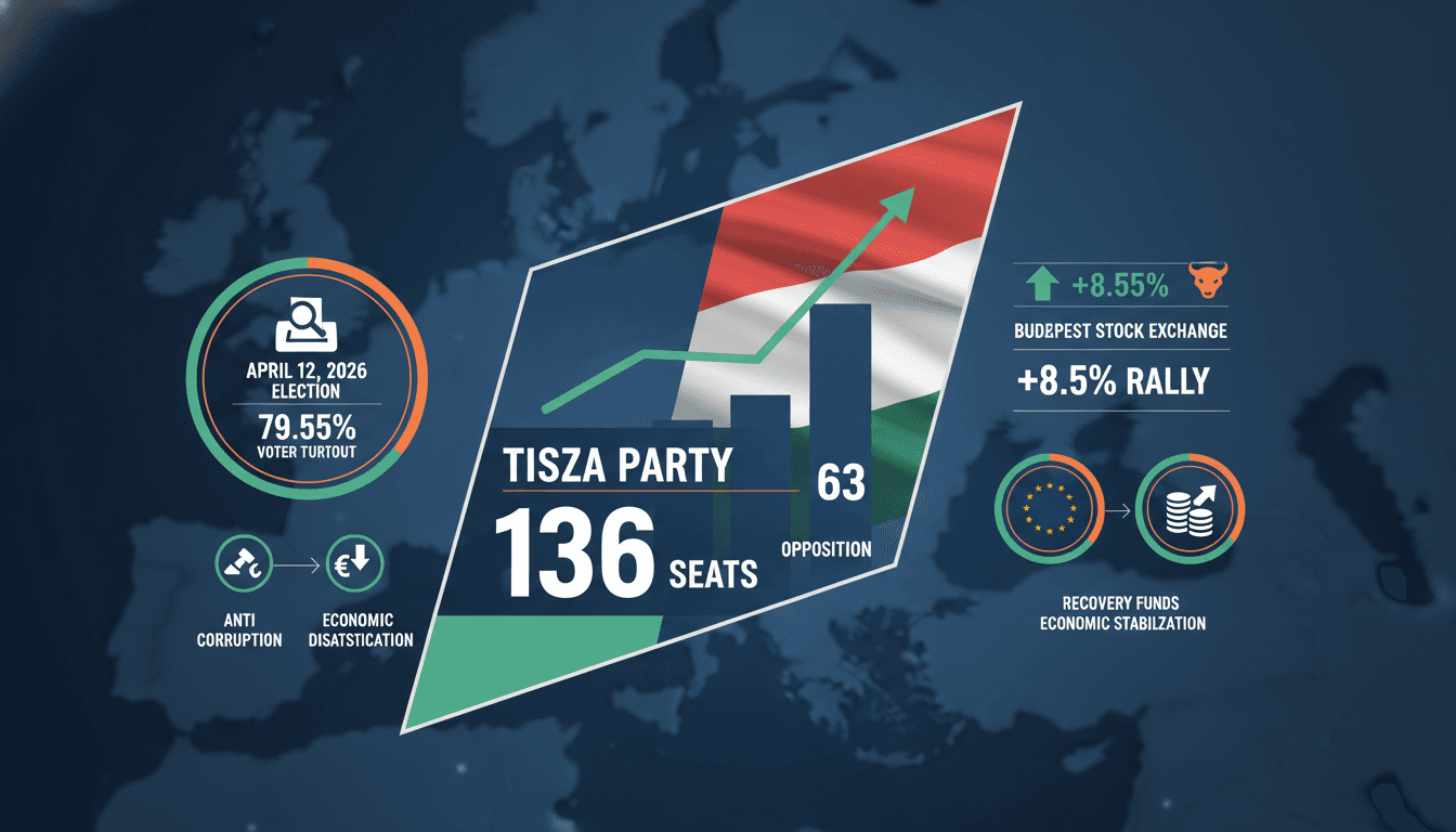Tisza Party Wins Supermajority in Hungarian Election Leading to Market Rally