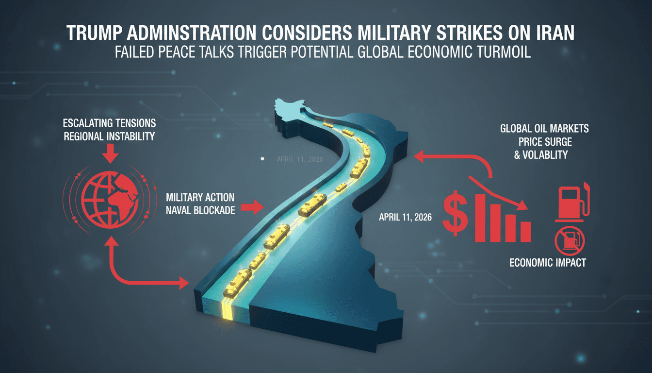 Trump Administration Considers Military Strikes on Iran After Failed Peace Talks