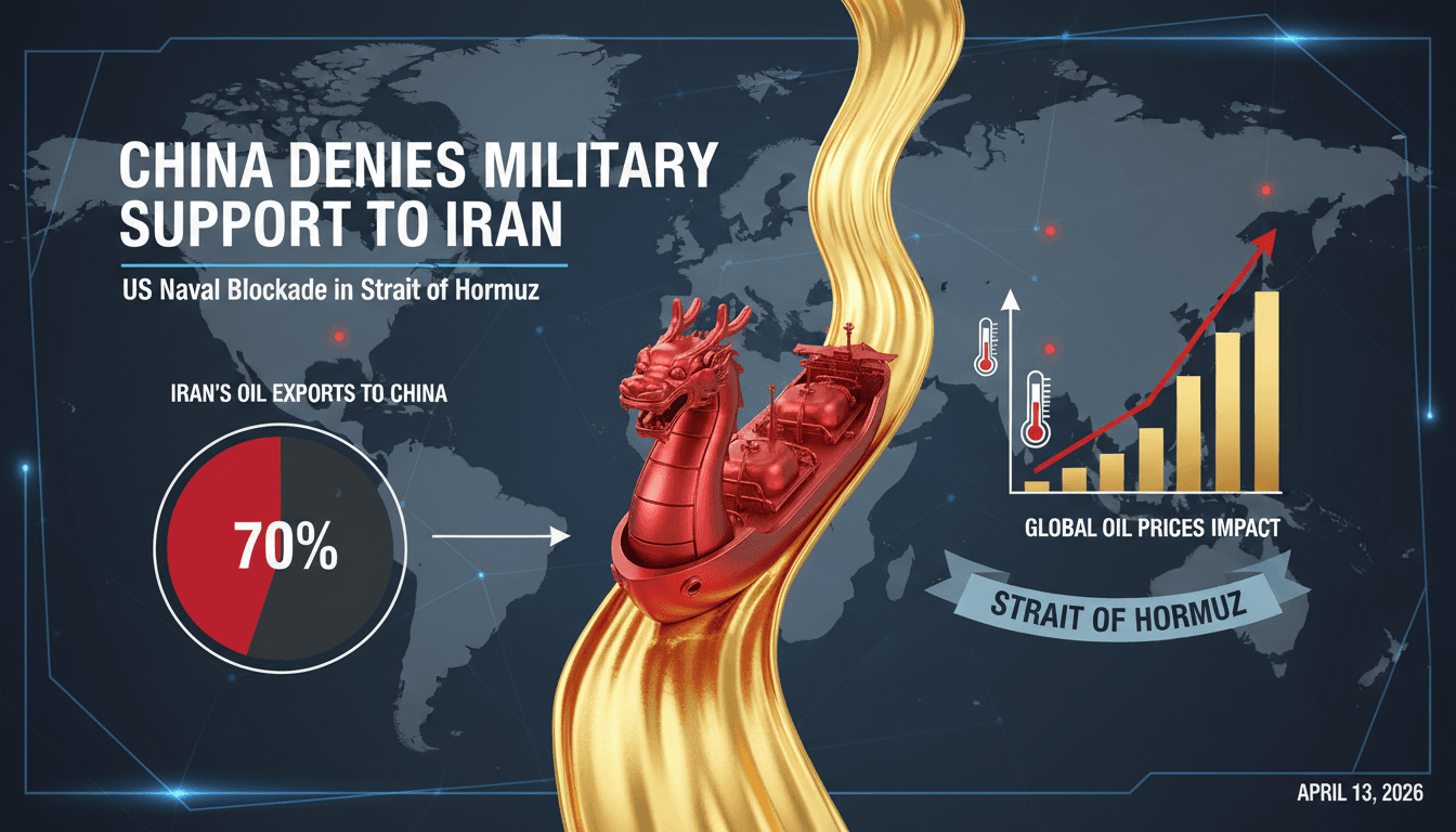 China Denies Military Support to Iran Amid US Naval Blockade in Strait of Hormuz
