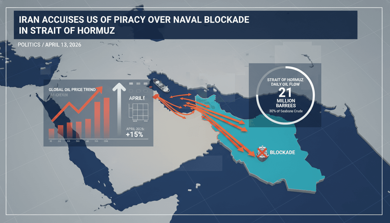 Iran Accuses US of Piracy Over Naval Blockade in Strait of Hormuz