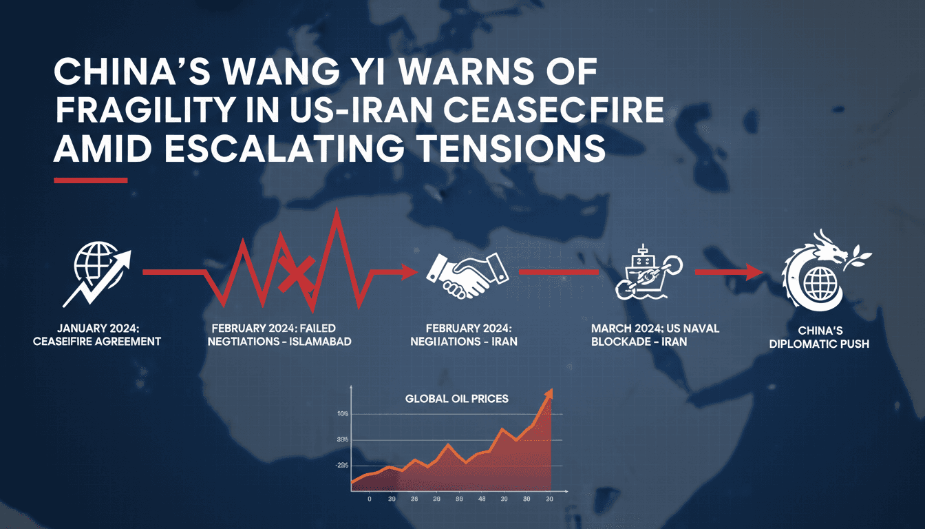 China's Wang Yi Warns of Fragility in US-Iran Ceasefire Amid Escalating Tensions