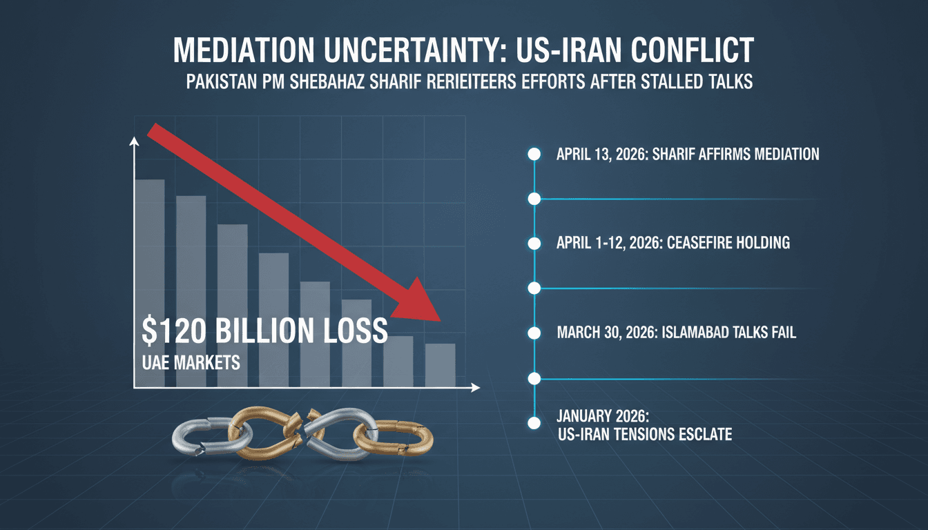 Pakistan PM Shehbaz Sharif Reiterates Mediation Efforts in US-Iran Conflict After Stalled Talks