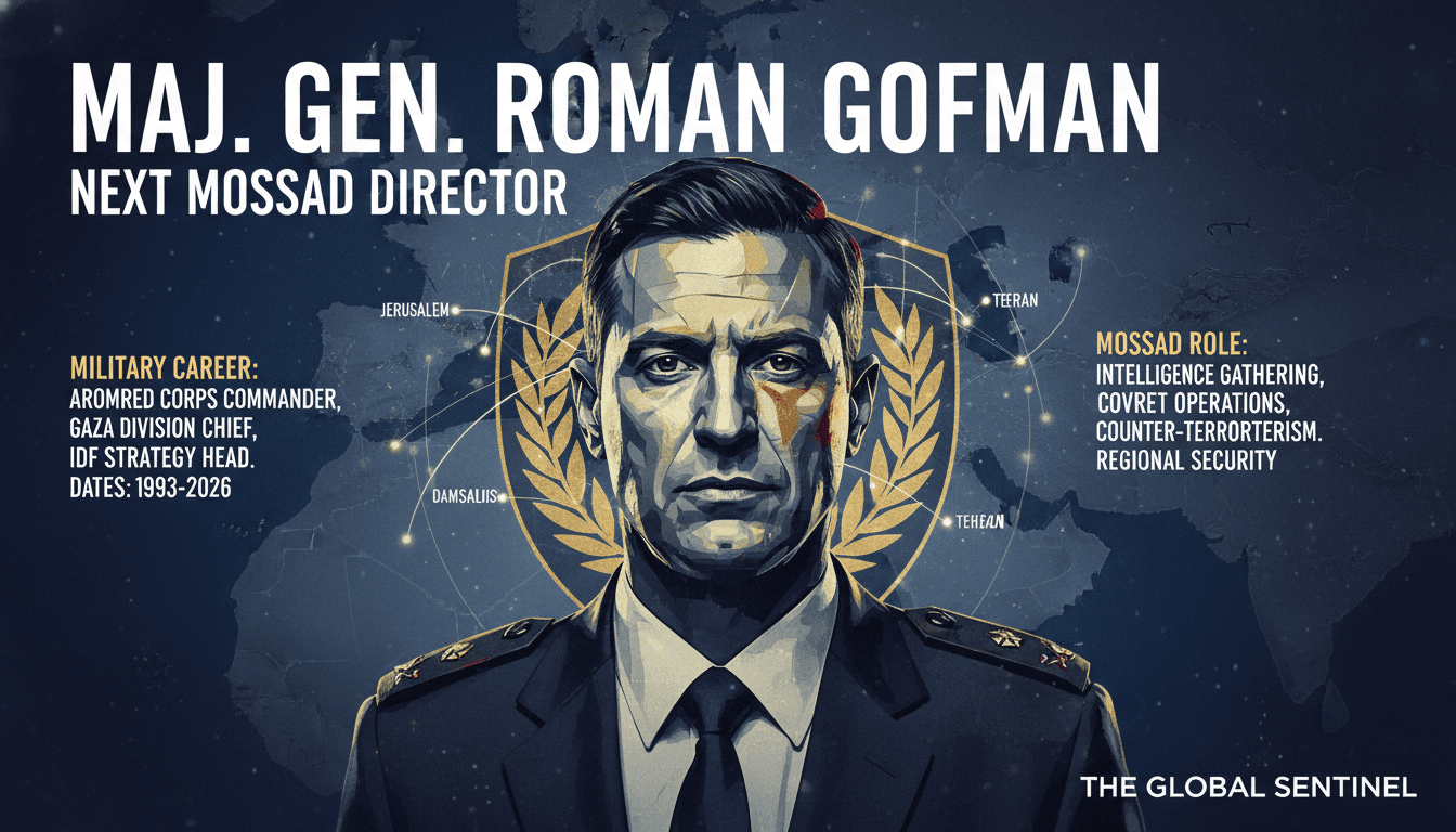 Maj. Gen. Roman Gofman Approved as Next Mossad Director