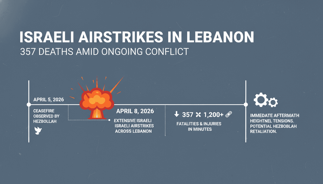 Israeli Airstrikes in Lebanon Result in 357 Deaths Amid Ongoing Conflict