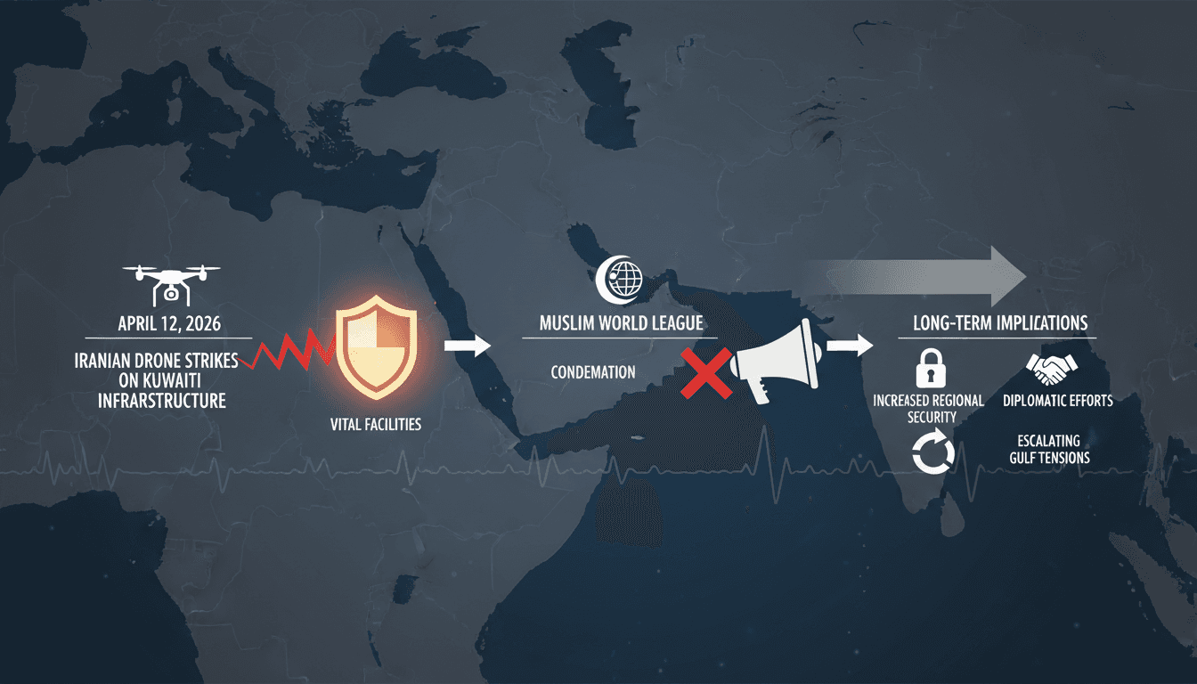 Muslim World League Condemns Iranian Attacks on Kuwaiti Infrastructure