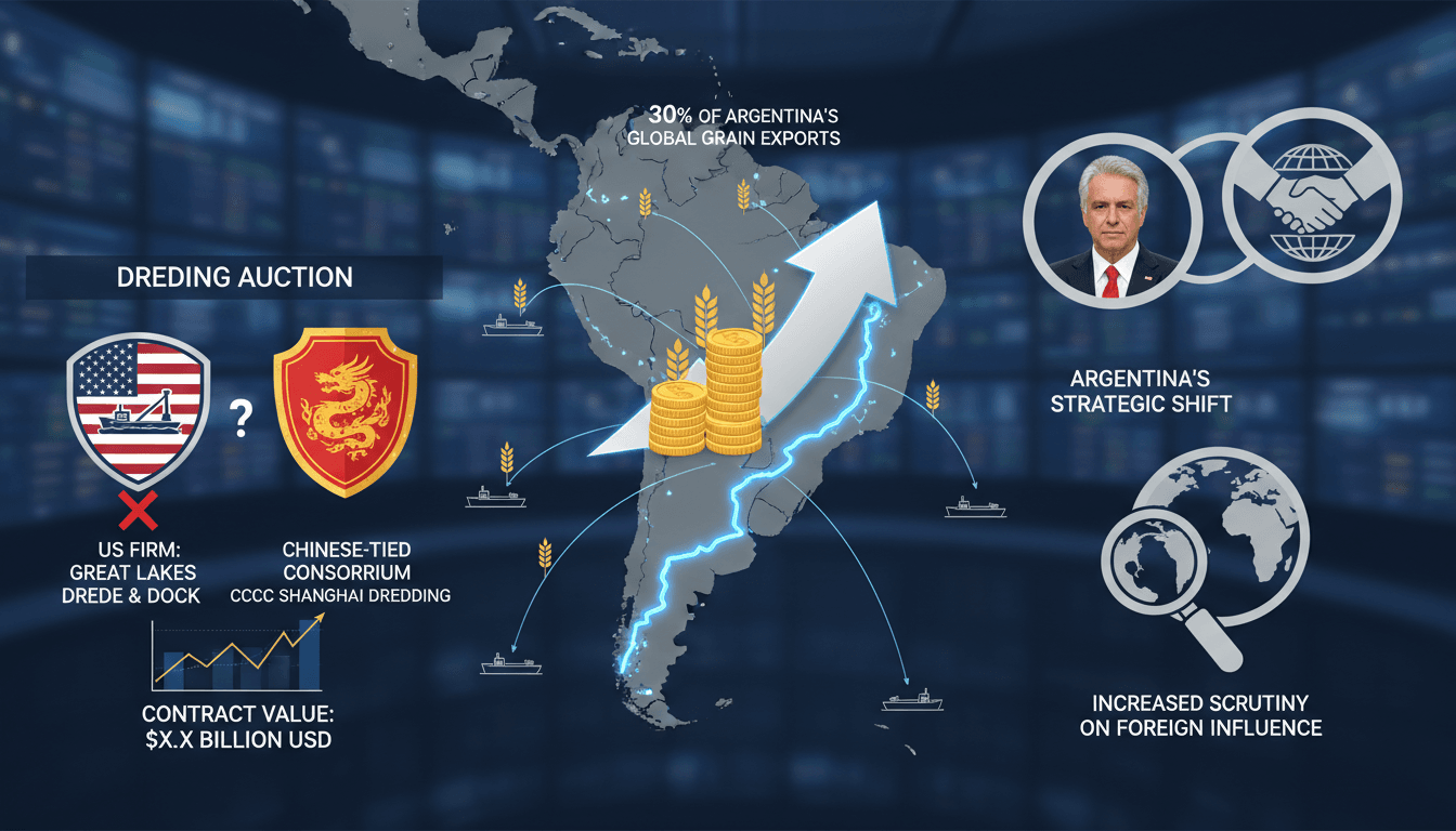US Firm Criticizes Argentina's Dredging Auction for Favoring Chinese-Tied Consortium