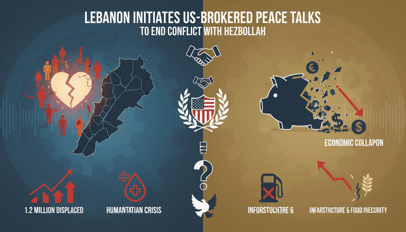 Lebanon Initiates US-Brokered Negotiations to End Ongoing Conflict with Hezbollah