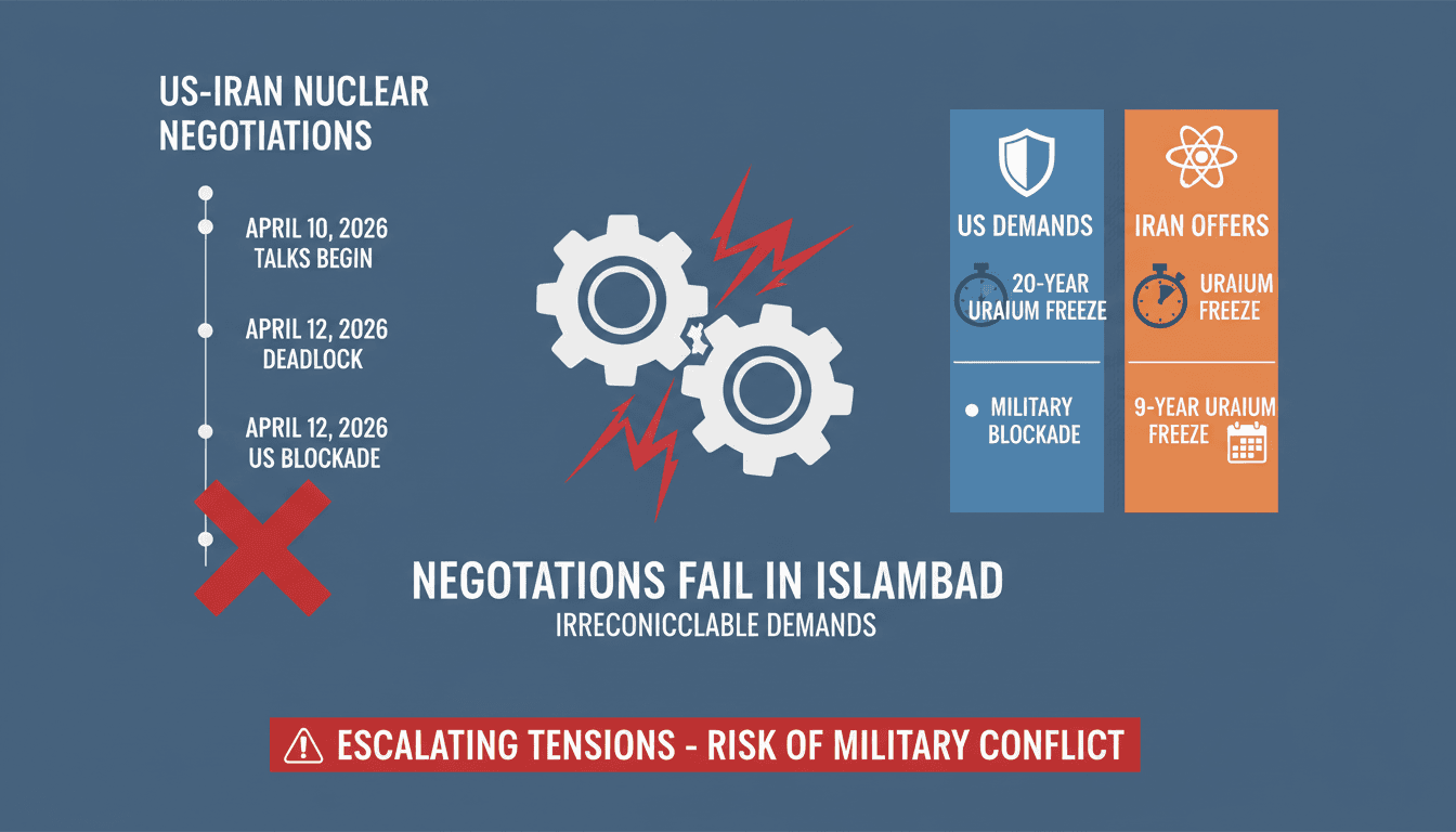US-Iran Nuclear Negotiations Fail in Islamabad Amid Irreconcilable Demands