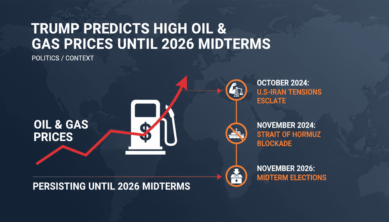 Trump Predicts High Oil and Gas Prices Persisting Until 2026 Midterms