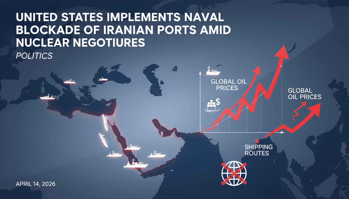 United States Implements Naval Blockade of Iranian Ports Amid Nuclear Negotiation Failures