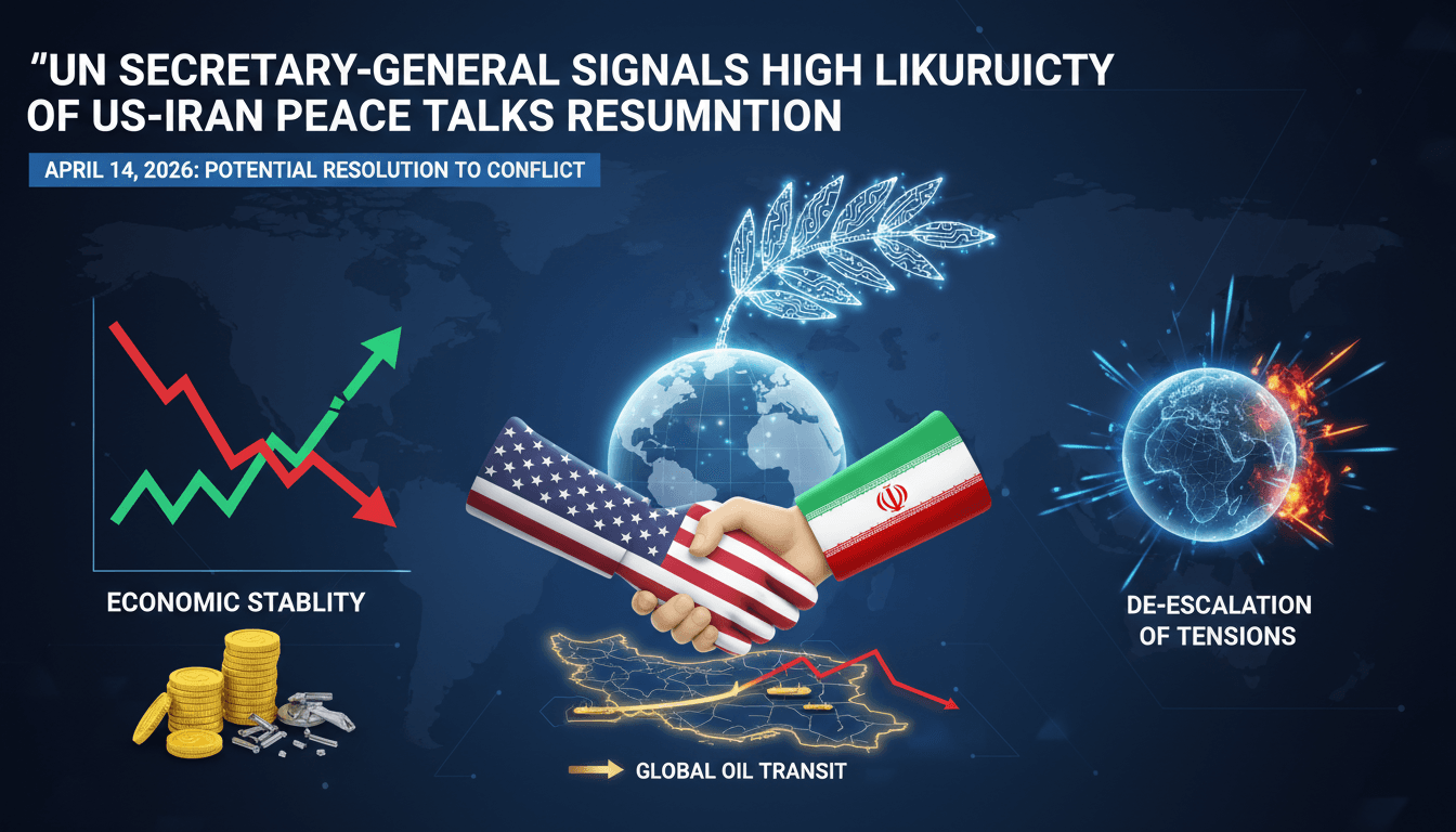 UN Secretary-General Signals High Likelihood of US-Iran Peace Talks Resumption