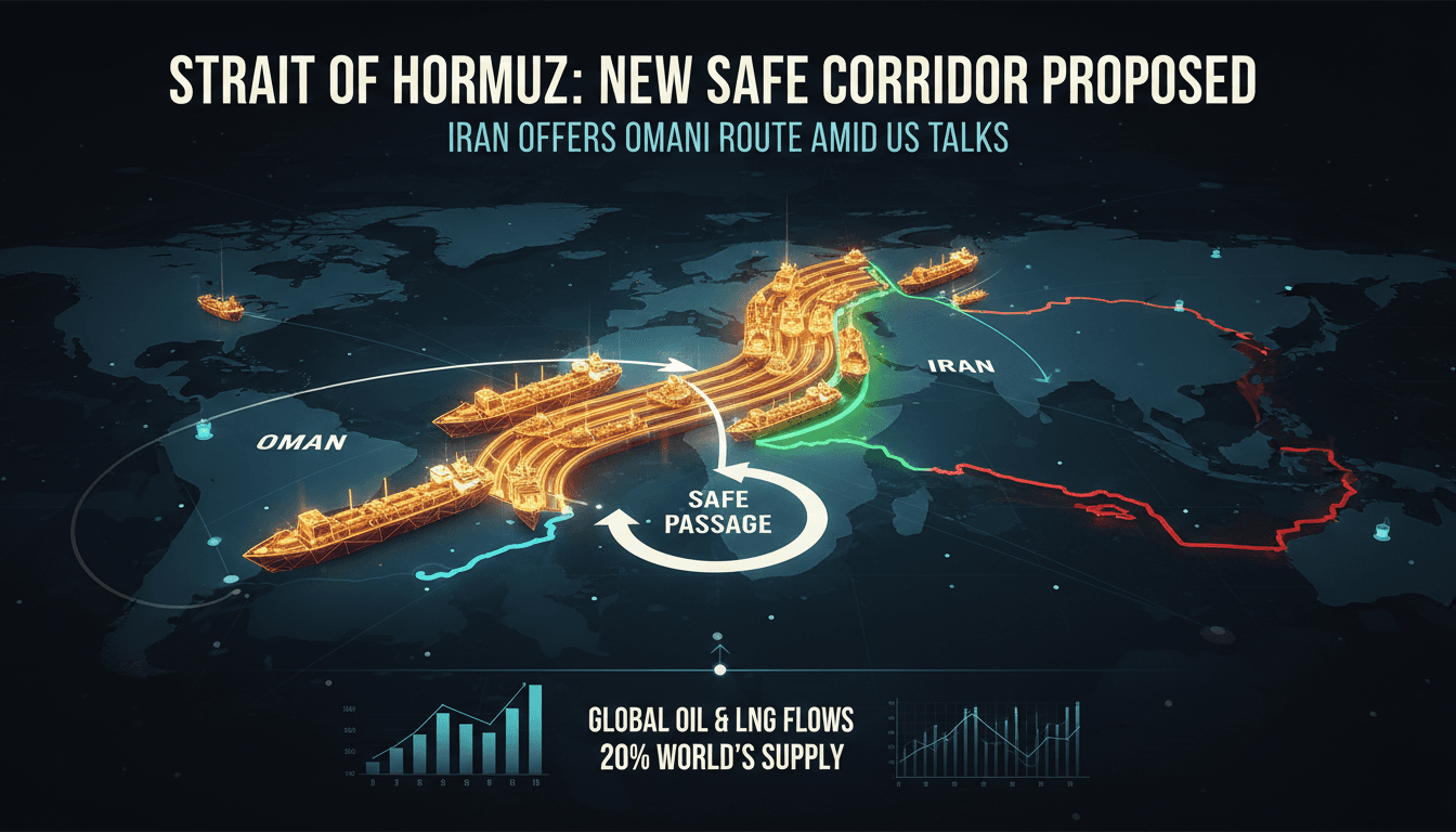 Iran Proposes Safe Passage for Ships via Omani Side of Strait of Hormuz amid US Negotiations