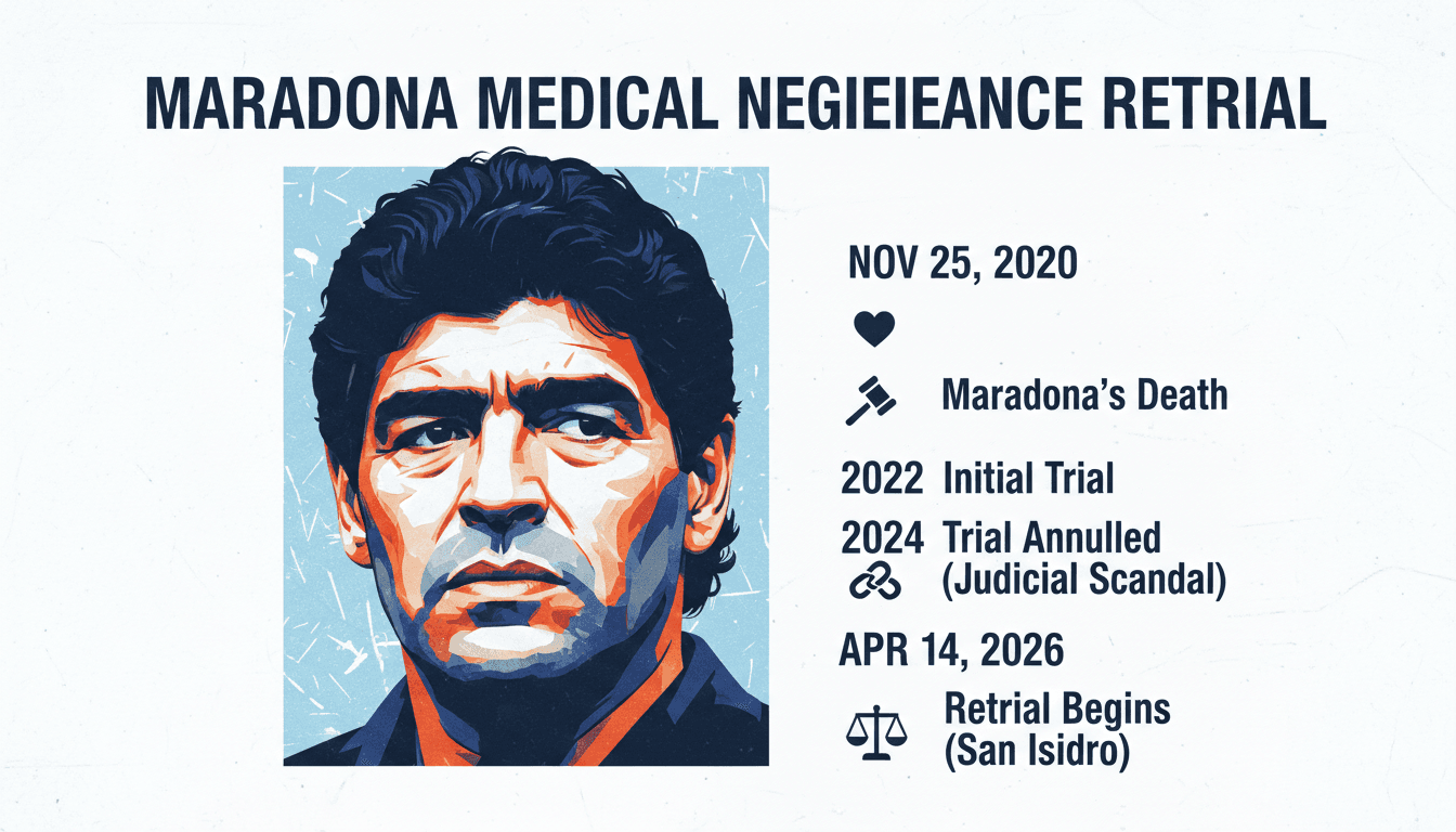 Retrial for Medical Negligence in Diego Maradona's Death Begins in Argentina