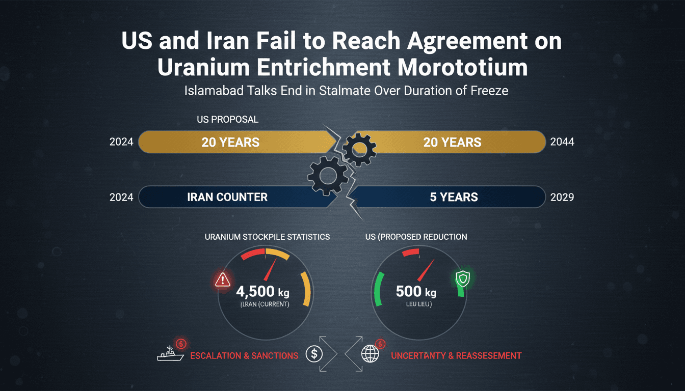 US and Iran Fail to Reach Agreement on Uranium Enrichment Moratorium in Islamabad Talks