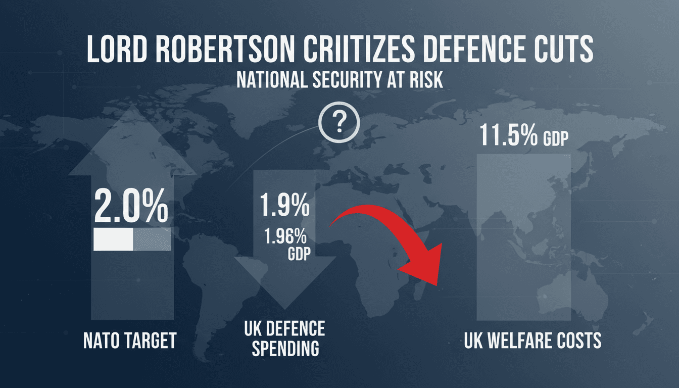 Lord George Robertson Critiques UK Government's Defence Spending Strategy