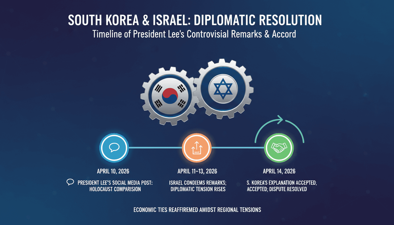 South Korea and Israel Resolve Diplomatic Dispute Following President Lee's Controversial Remarks