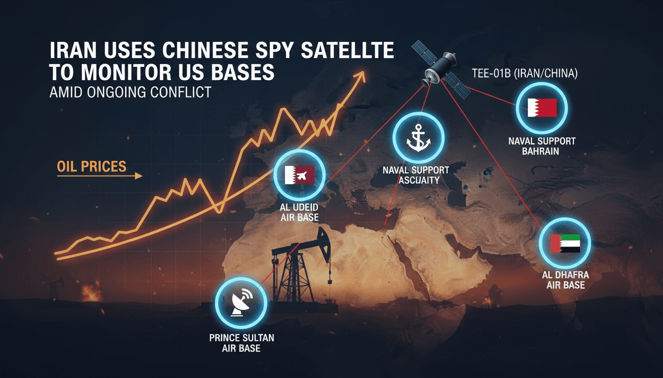 Iran Uses Chinese Spy Satellite to Monitor US Military Bases Amid Ongoing Conflict