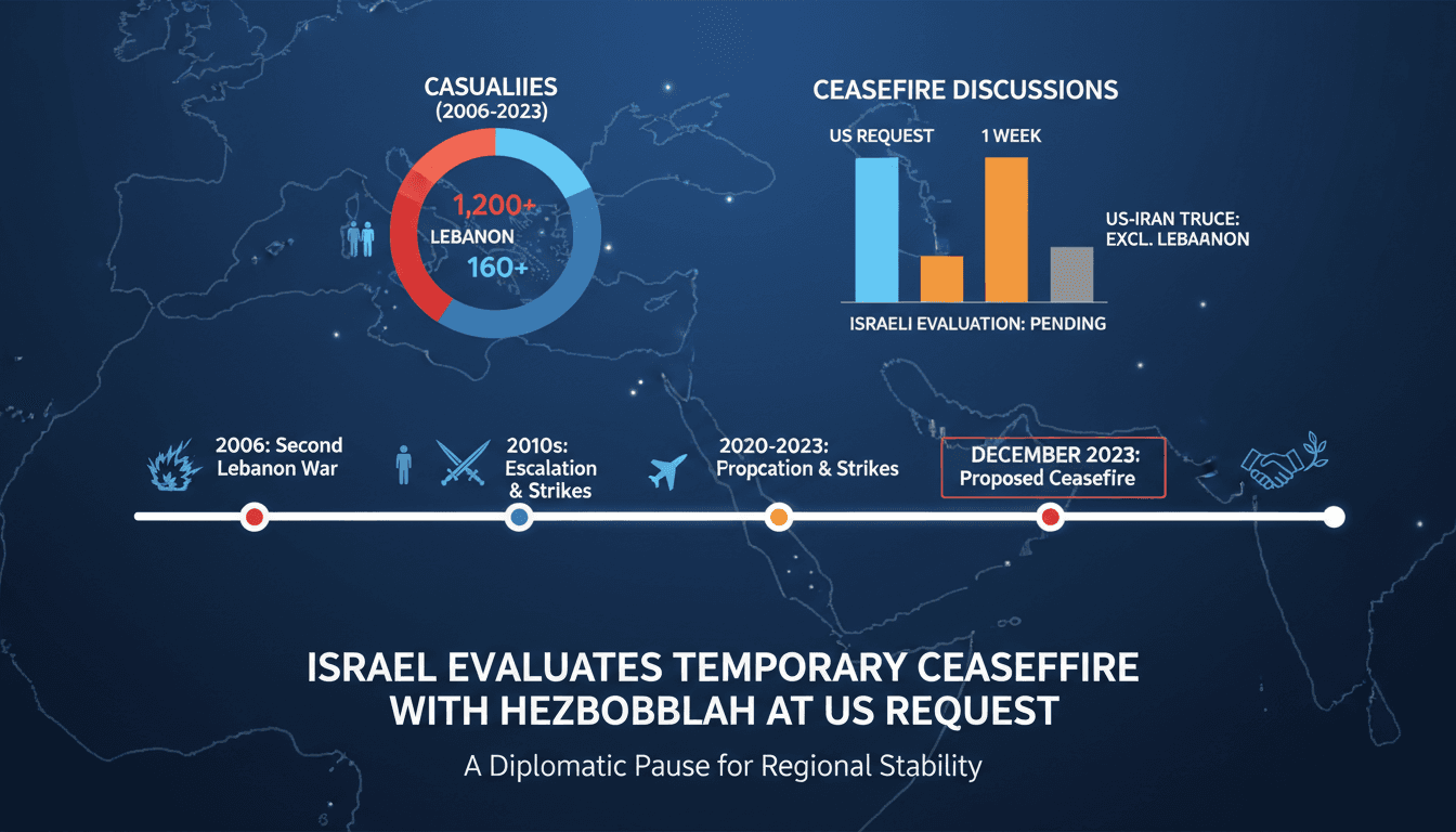 Israel Evaluates Temporary Ceasefire with Hezbollah at US Request