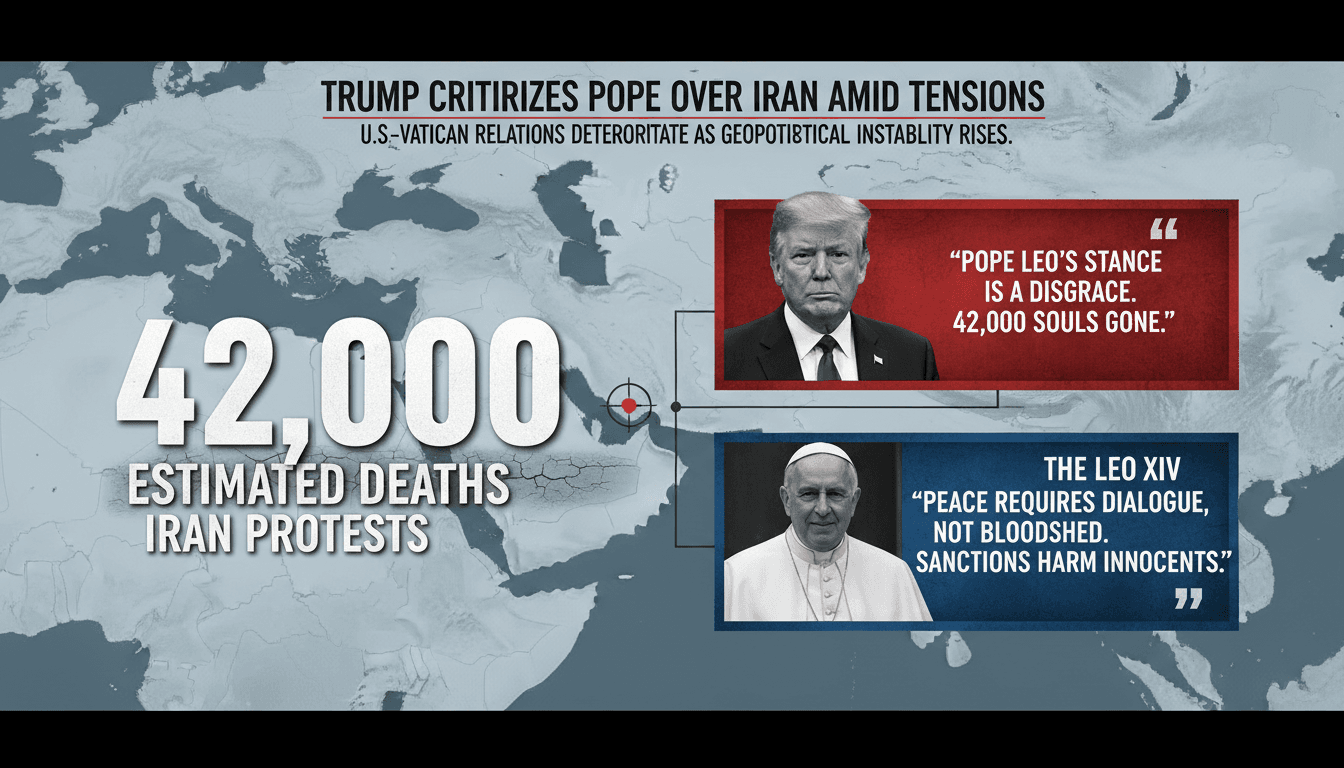 Trump Criticizes Pope Leo XIV Over Iran Policy Amid Ongoing U.S.-Vatican Tensions