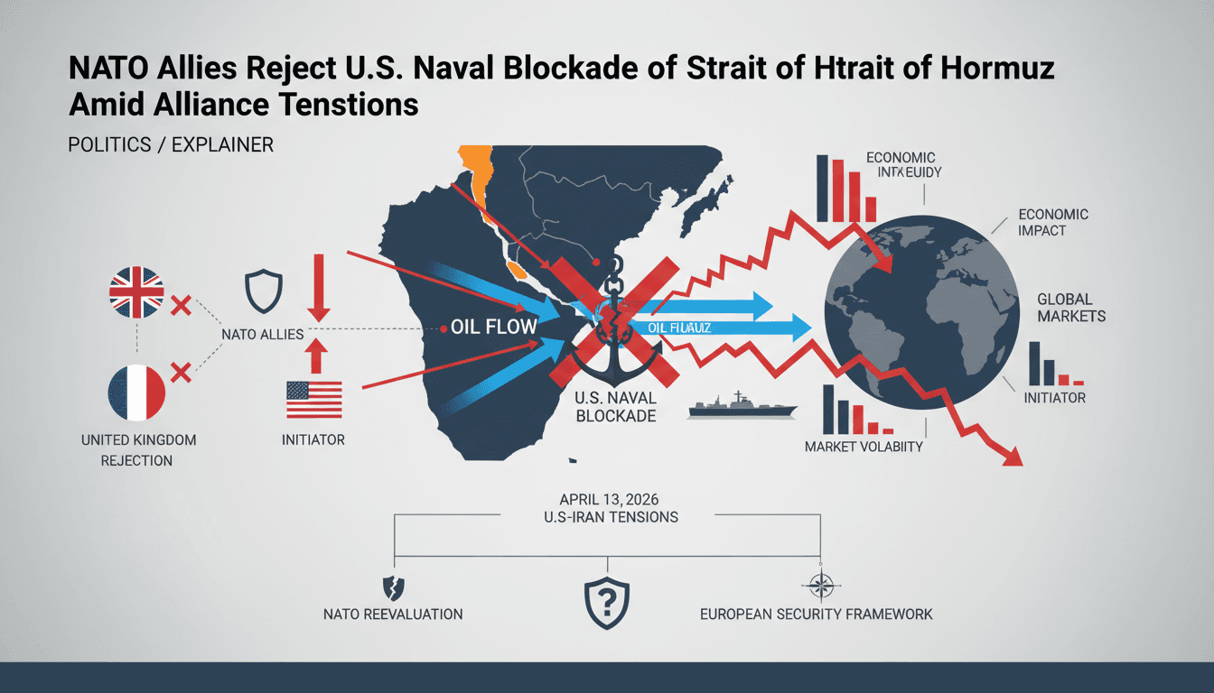 NATO Allies Reject U.S. Naval Blockade of Strait of Hormuz Amid Alliance Tensions