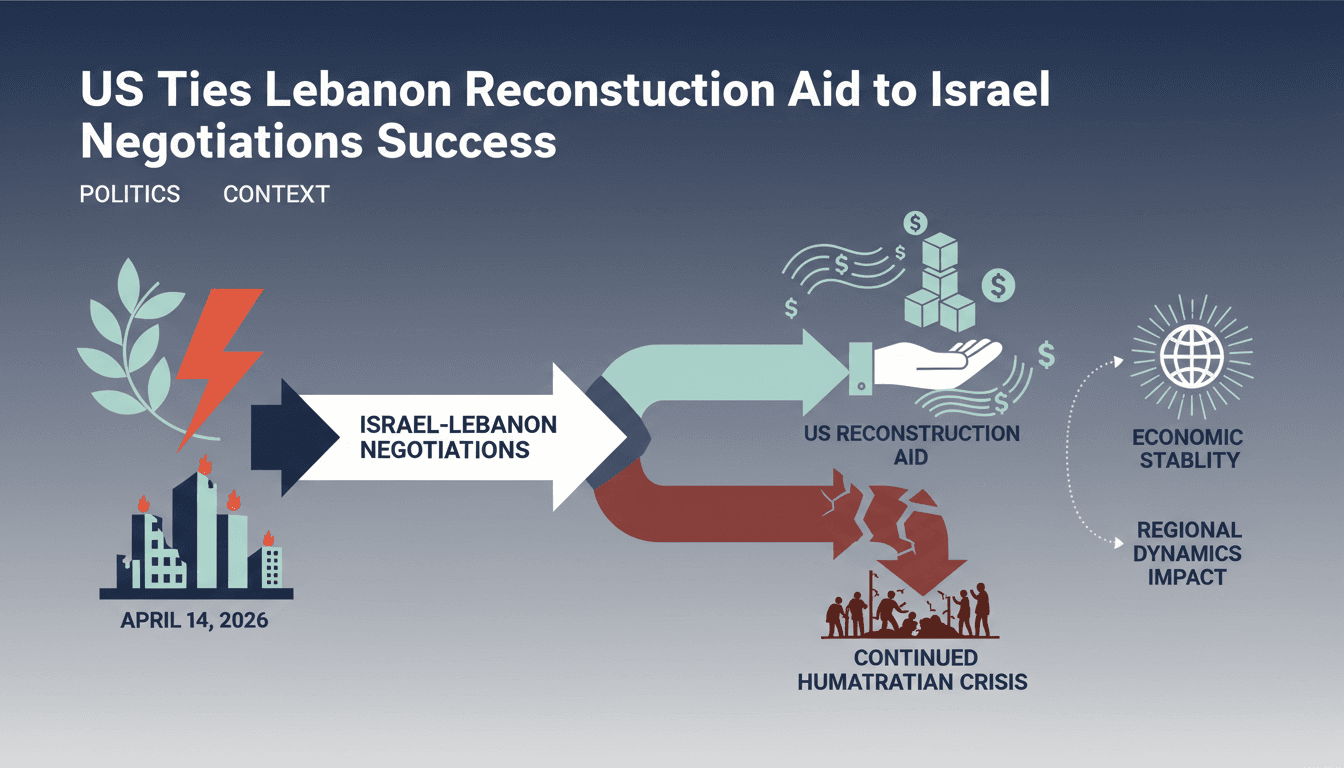 US Ties Lebanon Reconstruction Aid to Israel Negotiations Success
