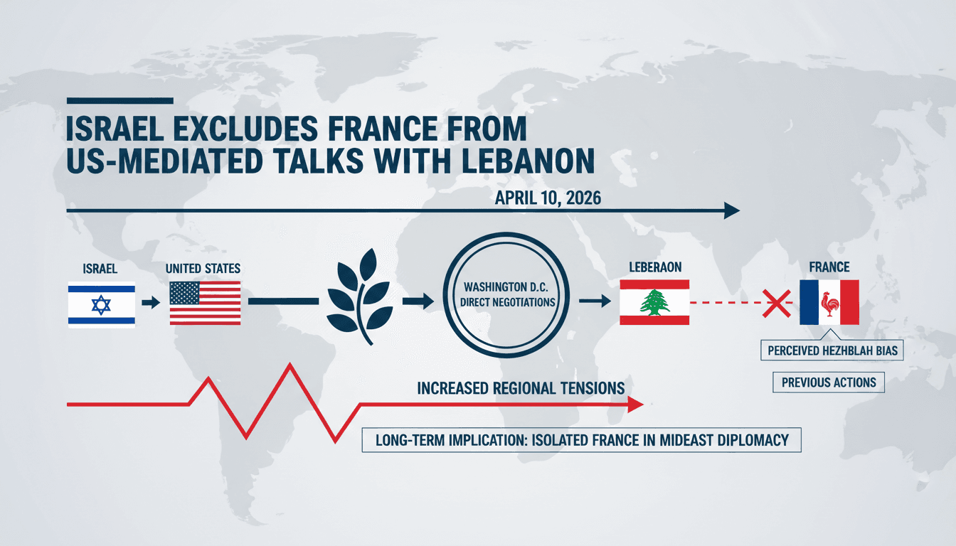 Israel Excludes France from US-Mediated Talks with Lebanon