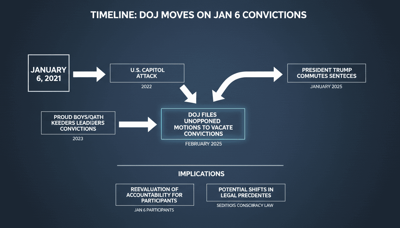 DOJ Moves to Vacate Seditious Conspiracy Convictions of January 6 Leaders