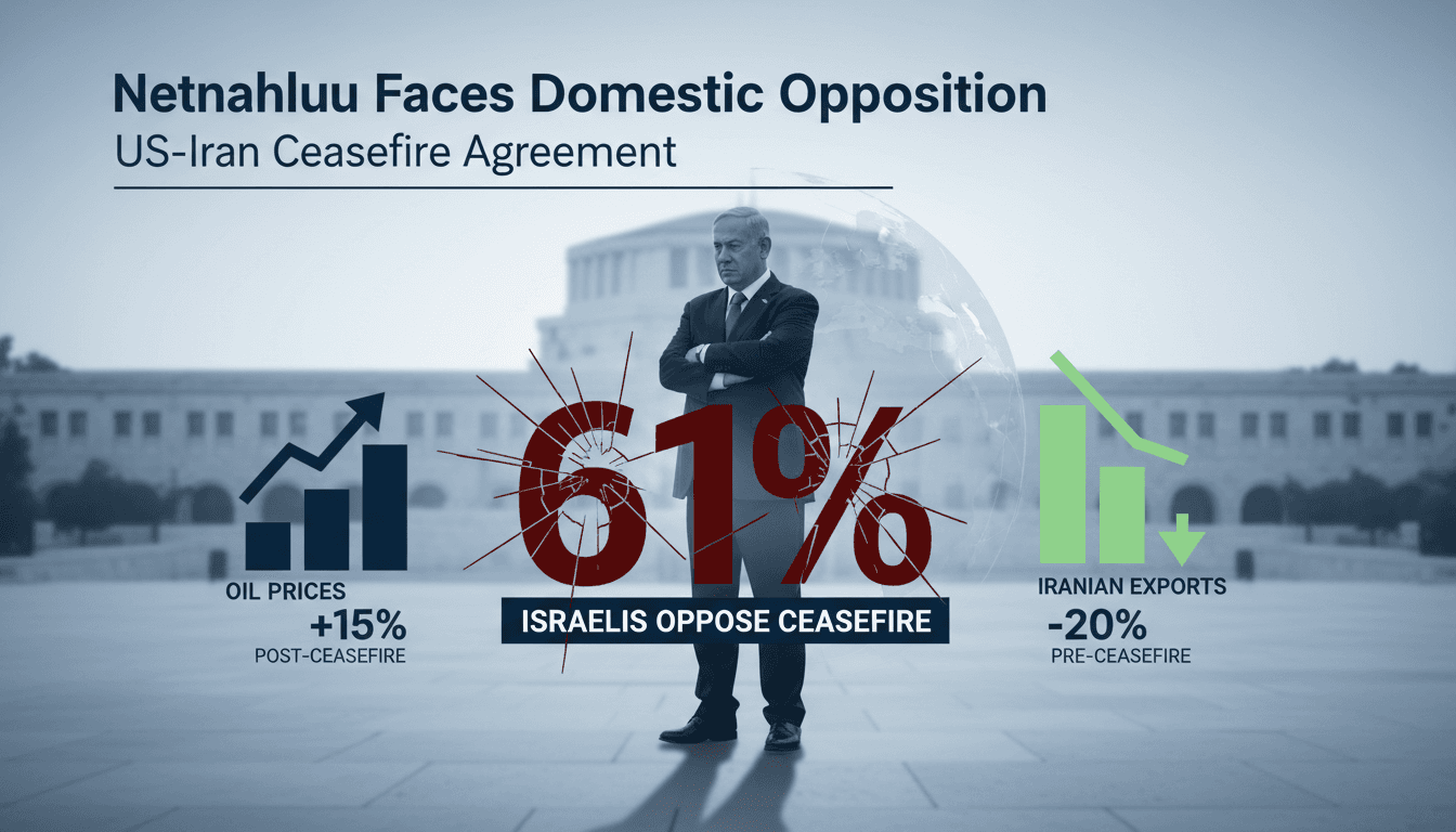 Netanyahu Faces Domestic Opposition Following US-Iran Ceasefire Agreement