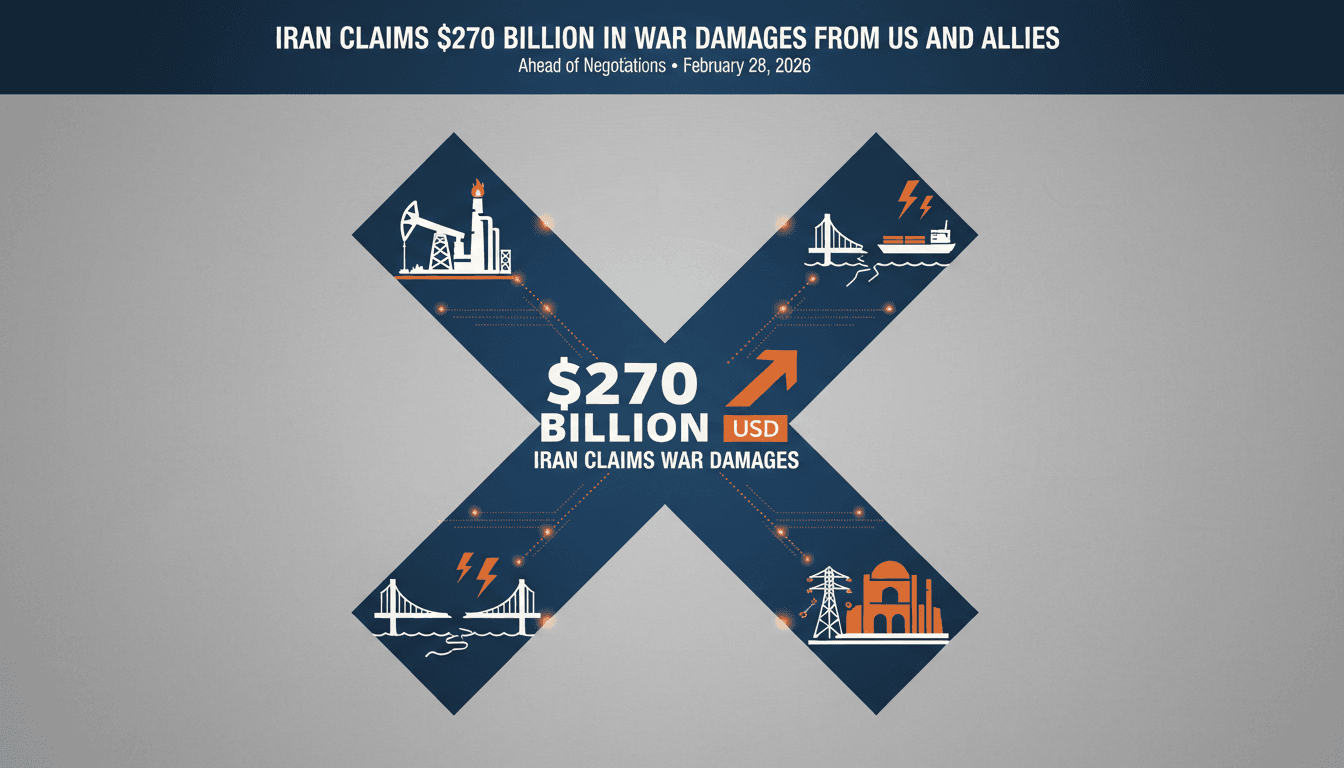 Iran Claims $270 Billion in War Damages from US and Allies Ahead of Negotiations