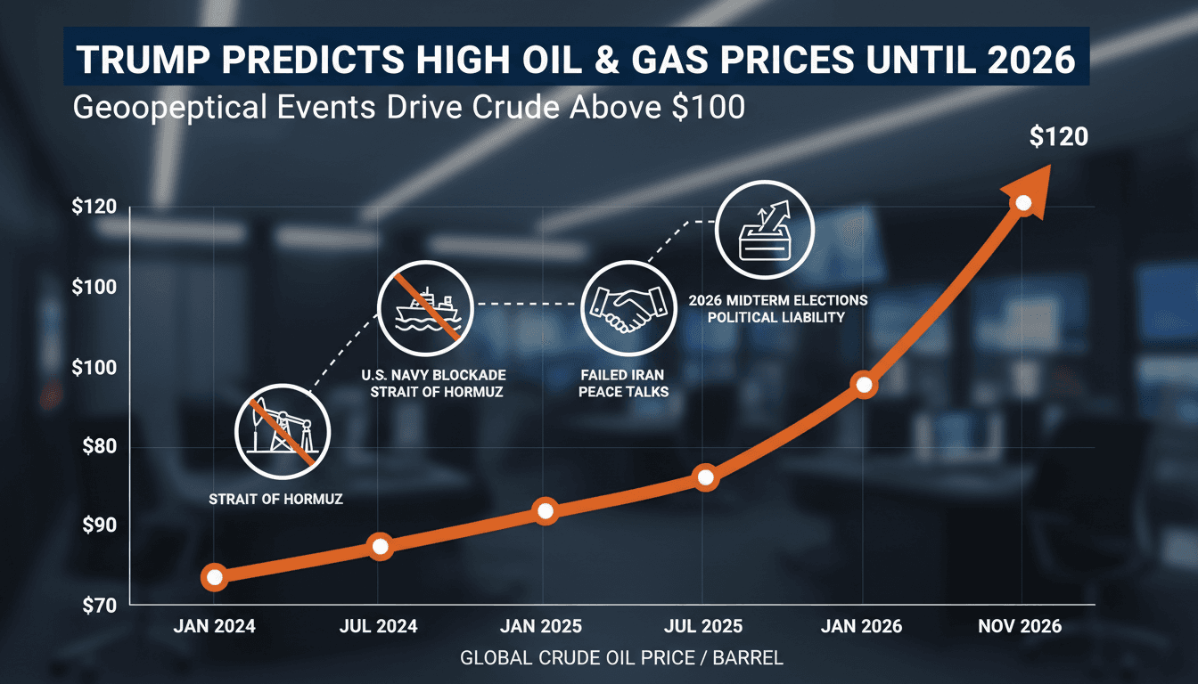 Trump Predicts High Oil and Gas Prices Persisting Until 2026 Midterms