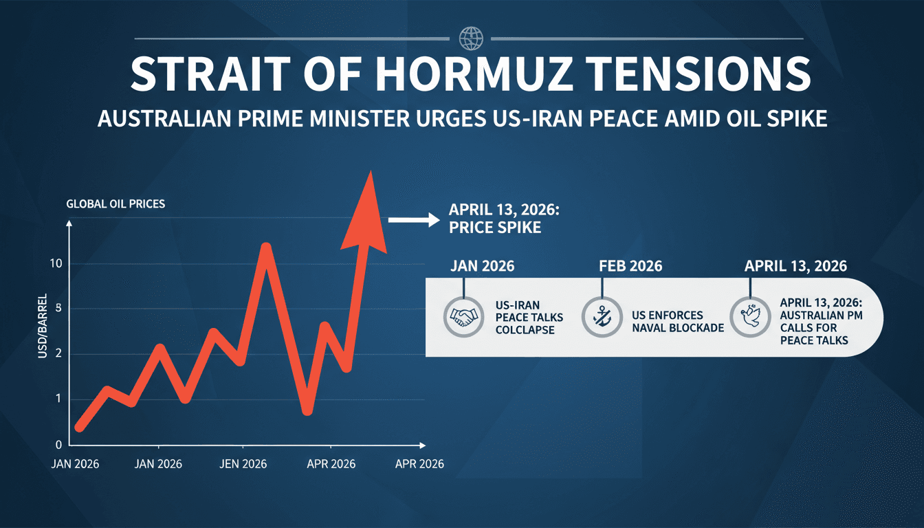 Australian Prime Minister Calls for US-Iran Peace Talks Amid Strait of Hormuz Tensions