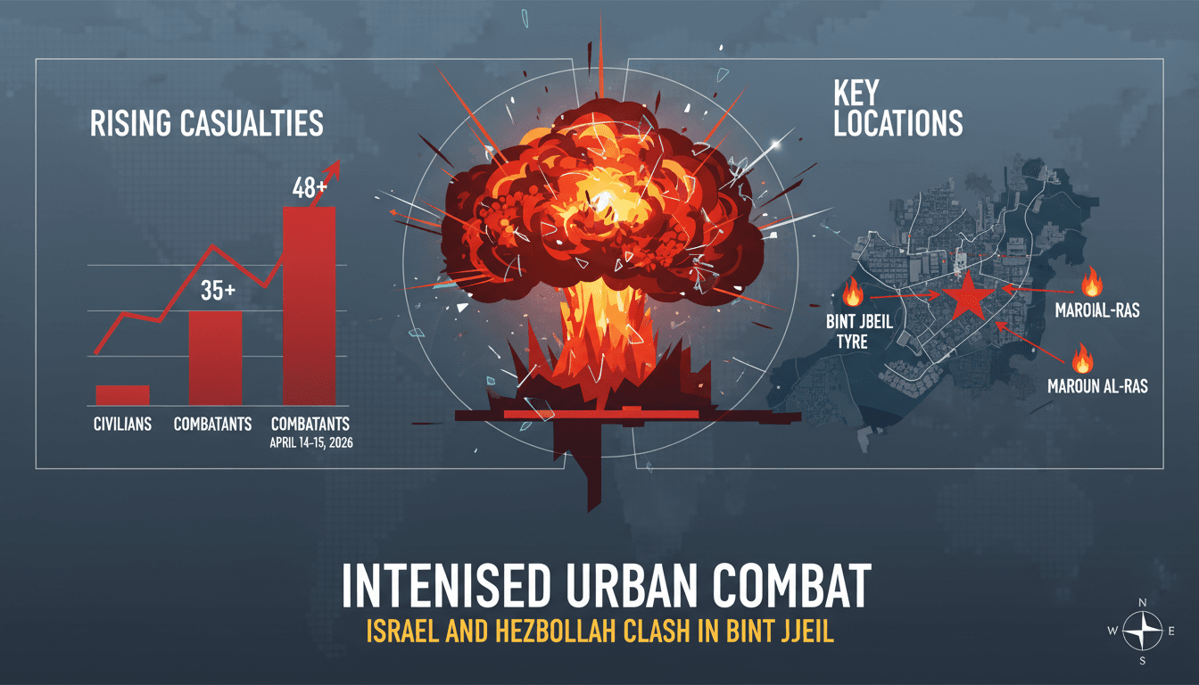 Intensified Urban Combat in Bint Jbeil as Israel and Hezbollah Clash