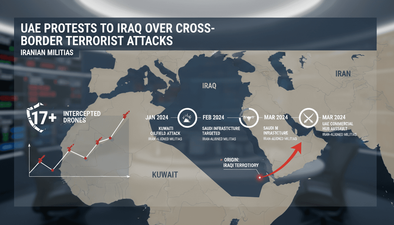 UAE Protests to Iraq Over Cross-Border Terrorist Attacks from Iranian Militias