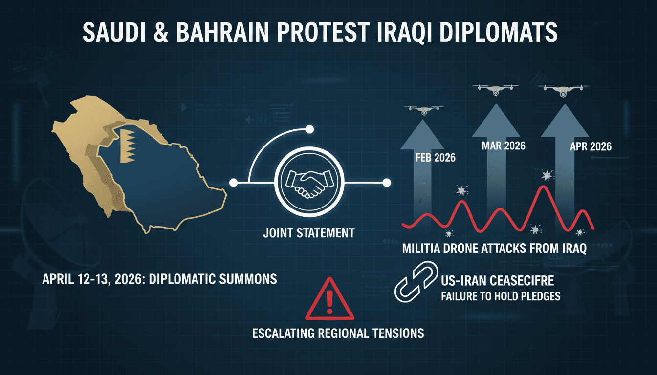 Saudi Arabia and Bahrain Protest Iraqi Diplomats Over Drone Attacks from Militias